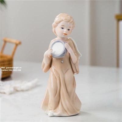 BỘ 3 TƯỢNG SỨ CHÂU ÂU CAO CẤP